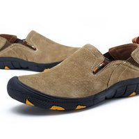 High Quality Outdoor Genuine Leather Shoes Men Breathable Hiking Shoes Male-The 61th minute-khaki-7-Bargain Bait Box