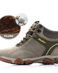 High Quality Outdoor Mountain Shoes Men Outventure Trail-Shoes-Waterproof-DR.Eagle Official Store-Winter khaki-6.5-Bargain Bait Box
