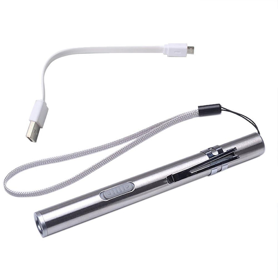 High Quality Portable Usb Rechargeable High Brightness Led Flashlight Waterproof-Footprints Store-Bargain Bait Box