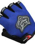 High Quality Summer Half Short Outdoor&Sport Cycling Hike Finger Nylon Gloves-Ekaterina Store-Blue-Bargain Bait Box