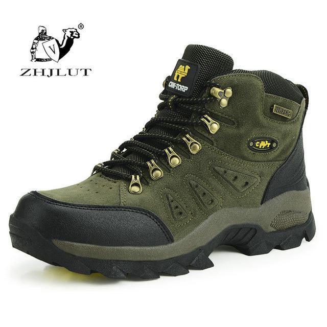 High Quality Unisex Hiking Shoes Autumn Winter Brand Outdoor Mens Sport Cool-ZIMNIE Sneakers Store-Army Green Yellow-5-Bargain Bait Box
