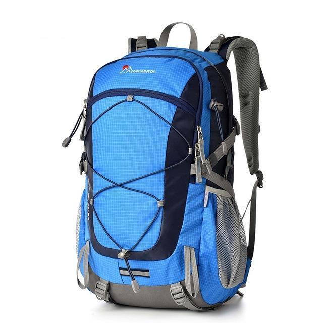 High Quality Waterproof Polyester Fabric Climbing Bags 40L Camping Hiking-MOUNTAINTOP Packs Outdoor Flagship Store-Blue-Bargain Bait Box