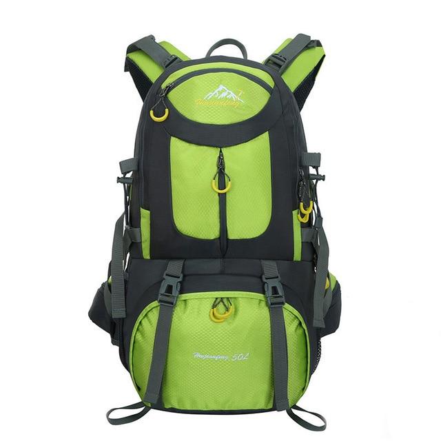 Hiking Backpack 50L Rucksacks Waterproof Backpack Men Outdoor Camping Backpack-Climbing Bags-HU WAI JIAN FENG SportBags Store-green-50 - 70L-Bargain Bait Box
