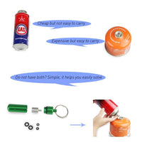Hiking Connection Tool Long Gas Tank Filling Flat Gas Accessories Refill Adapter-Gentlelink Mall-Bargain Bait Box
