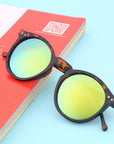 Hiking Eyewear Vintage Retro Unisex Mirror Lens Round Glasses Sunglasses Brand-Automobiles Parts Selling Store-pink-Bargain Bait Box