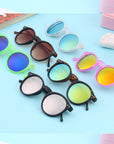 Hiking Eyewear Vintage Retro Unisex Mirror Lens Round Glasses Sunglasses Brand-Automobiles Parts Selling Store-pink-Bargain Bait Box