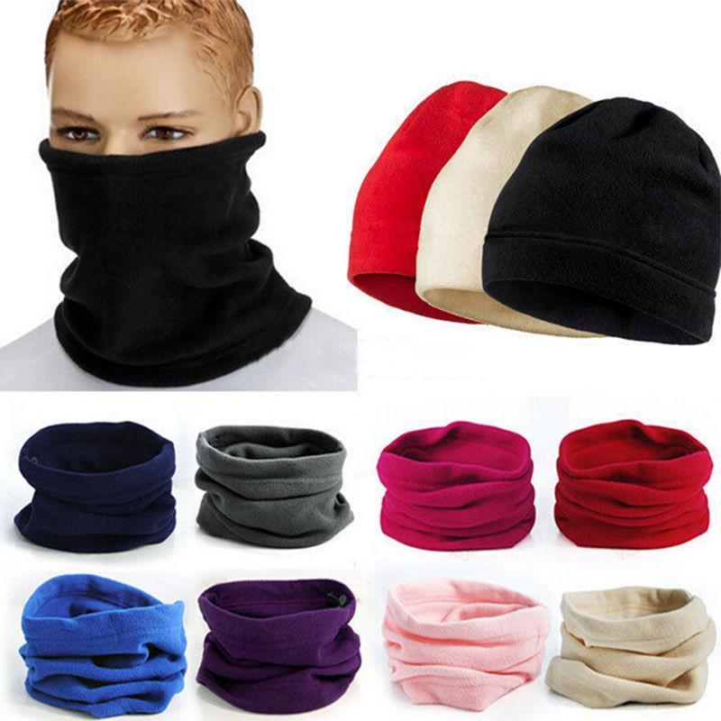 Hiking Scarf Camping Face Mask Cycle Polar Fleece Outdoor Balaclava Snood Neck-Idealplast Sports and Outdoor-white-Bargain Bait Box