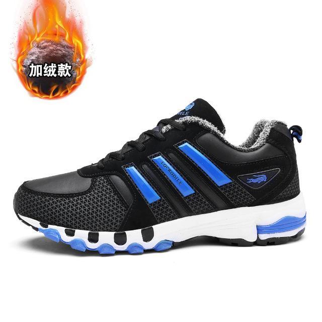 Hiking Shoes Men Waterproof Outdoor Sports Shoes Men &#39;S Shoes Walking Trekking-YUG Official Store-Hot Black blue-7-Bargain Bait Box