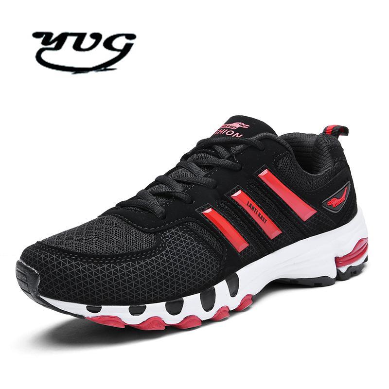 Hiking Shoes Men Waterproof Outdoor Sports Shoes Men &#39;S Shoes Walking Trekking-YUG Official Store-Hot Black red-7-Bargain Bait Box