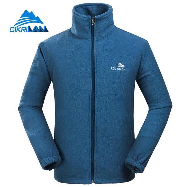 Hiking Thermal Windbreaker Fleece Jacket Men Outdoor Sports Veste Homme-CIKRILAN Official Store-Denim Blue-S-Bargain Bait Box