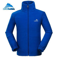 Hiking Thermal Windbreaker Fleece Jacket Men Outdoor Sports Veste Homme-CIKRILAN Official Store-Sapphire Blue-S-Bargain Bait Box