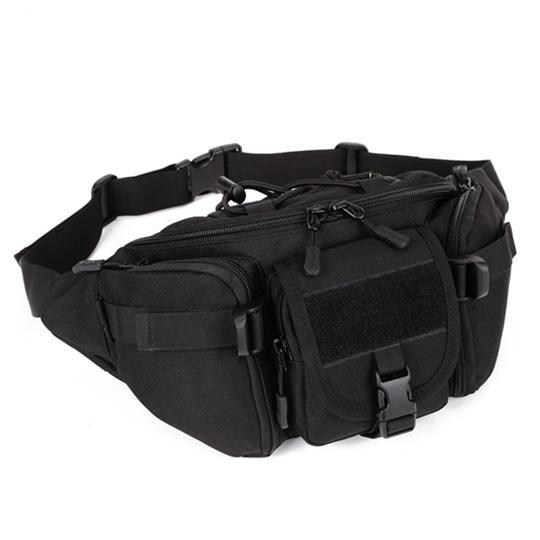 Hip Packs Outdoor Pack Waterproof Bag Tactical Waist Bag Molle System Pouch Belt-2017 Outdoor Activity Store-Black-Bargain Bait Box