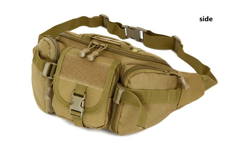 Hip Packs Outdoor Pack Waterproof Bag Tactical Waist Bag Molle System Pouch Belt-2017 Outdoor Activity Store-Khaki-Bargain Bait Box