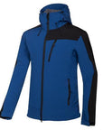 Hoodie Softshell Jacket Mens Windstopper Waterproof Hiking Jackets-Outdoor Movement Franchised Store-blue-S-Bargain Bait Box