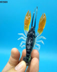 Hoofish 5Pcs+1Box/Lot Crayfish Fishing Lure 14G/7.5Cm Shrimp Lobster Swim-Fishing Lures-Fisherman's fishing gear Store-5PCS-Bargain Bait Box