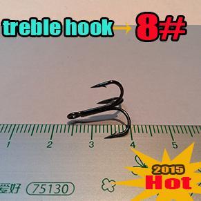 Hook The Fishing Treble Hooks4#6#8#10#12#14# Quantily 100Pcs/Lot High Carbon-Treble Hooks-Bargain Bait Box-size 8-Bargain Bait Box