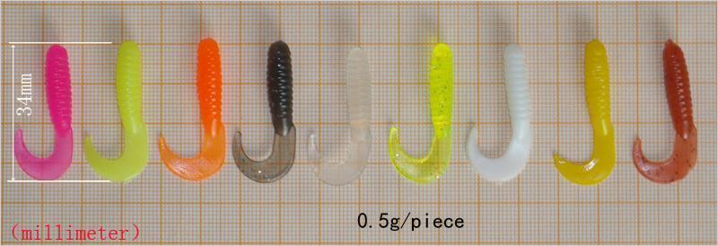 [Hoshino] 99Pcs/Set Soft Lures Jig Lead Hooks Fishing Lure Silicone Grub Worm-Hoshino Fishing Store-Bargain Bait Box