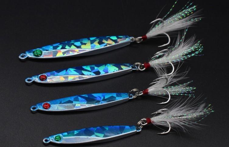Hot 10G 14G 21G Fishing Spoon Lure 5 Colors Iscas Artificiais Metal Jig-Rompin Fishing Tackle Store-10g A-Bargain Bait Box