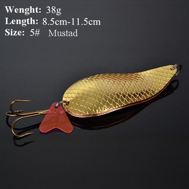 Hot 1Pc 10G-38G Spinner Fishing Lure Mepps Metal Bait Spoon Fishing Tackle-FISH KING First franchised Store-2209-Bargain Bait Box