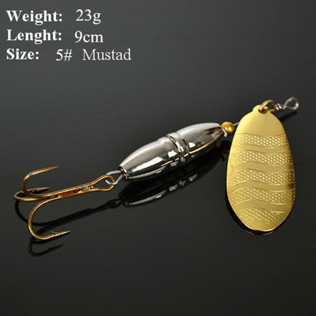 Hot 1Pc 10G-38G Spinner Fishing Lure Mepps Metal Bait Spoon Fishing Tackle-FISH KING First franchised Store-3016-Bargain Bait Box