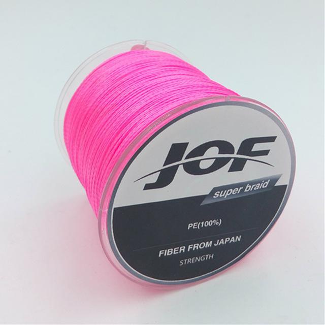 Hot!! 4Strands 500M Super Strong 4Plys Japan Multifilament Pe 4 Braided-There is always a suitable for you-Pink-0.6-Bargain Bait Box