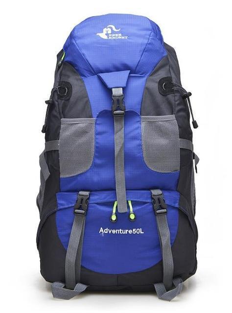 Hot 50L Large Waterproof Climbing Hiking Backpack Rain Cover Bag Camping-Love Lemon Tree-Blue-Bargain Bait Box