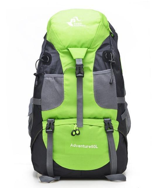 Hot 50L Large Waterproof Climbing Hiking Backpack Rain Cover Bag Camping-Love Lemon Tree-Green-Bargain Bait Box
