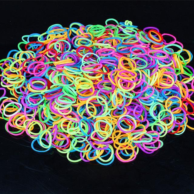 Hot 600Pcs/Pack Rainbow Braided Rubber Bands Loom Refill Diy Bracelet Rubber-Daily Show Store-Colorful-Bargain Bait Box