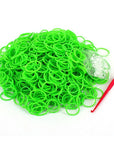 Hot 600Pcs/Pack Rainbow Braided Rubber Bands Loom Refill Diy Bracelet Rubber-Daily Show Store-Green-Bargain Bait Box