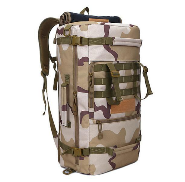 Hot A++ 50L Military Tactical Backpack Hiking Camping Daypack Shoulder-happiness bride-4-Bargain Bait Box