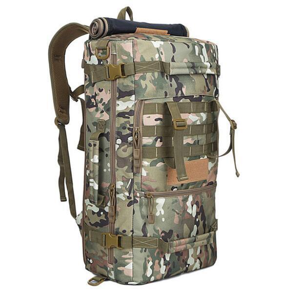 Hot A++ 50L Military Tactical Backpack Hiking Camping Daypack Shoulder-happiness bride-5-Bargain Bait Box