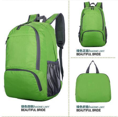 Hot A++ Quality Outdoor Hiking Backpack Waterproof Nylon Men Women Bag-Love Lemon Tree-green-Bargain Bait Box