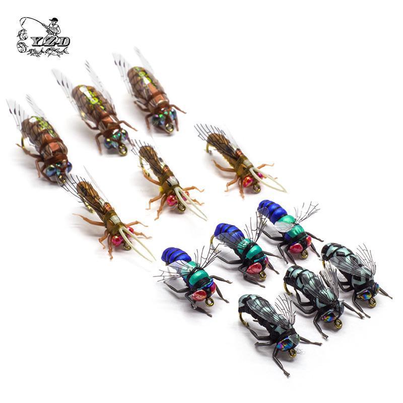 Hot Dry Fly Fishing Flies Set Fly Tying Kit Lure For Rainbow Trout Flies 8#-Yazhida fishing tackle-A 12pcs-Bargain Bait Box