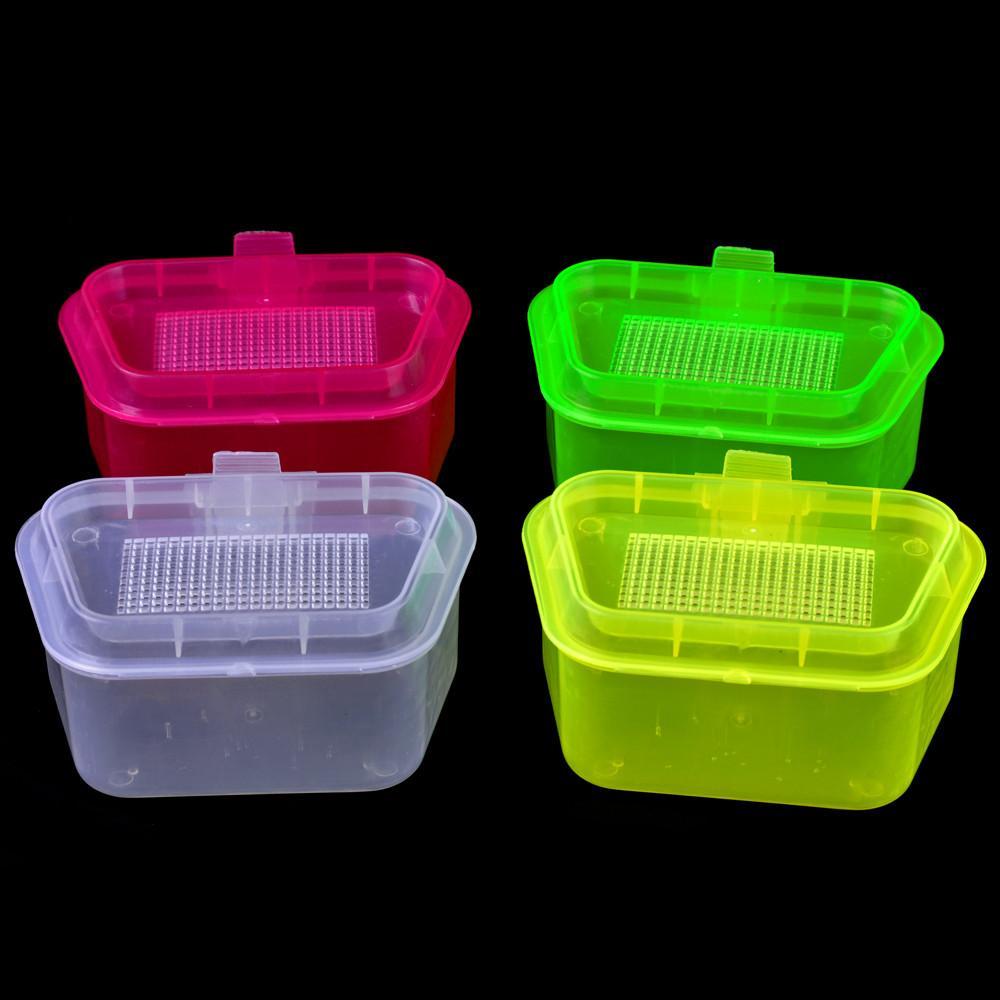 Hot High Quality Leo Color Transparent Earthworm Box Durable Practical Fishing-Footprints Store-Bargain Bait Box