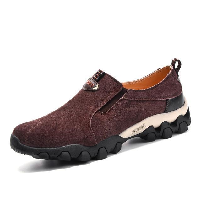 Hot Leather Men Shoes Slip On Shoes Size 39-44 Mens Cheap Foamposite-YANGTENG Store-Red-5.5-Bargain Bait Box