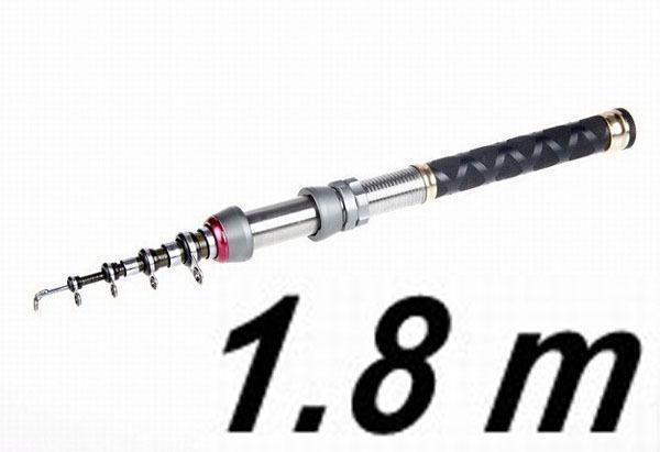 Hot Sale 99% Carbon Mini 1.3-2.4 M Super High Quality 8-12 Section Telescopic-Telescoping Fishing Rods-SKY FISHING-Red-Bargain Bait Box