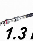 Hot Sale 99% Carbon Mini 1.3-2.4 M Super High Quality 8-12 Section Telescopic-Telescoping Fishing Rods-SKY FISHING-White-Bargain Bait Box