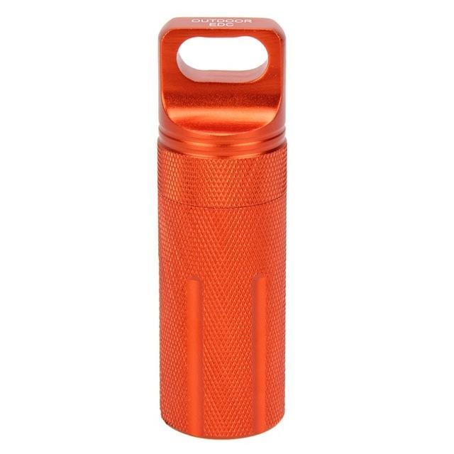 Hot Sale Edc Survival Waterproof Pill Case Box Container W/O-Ring Outdoor Hiking-happyeasybuy01-Yellow-Bargain Bait Box