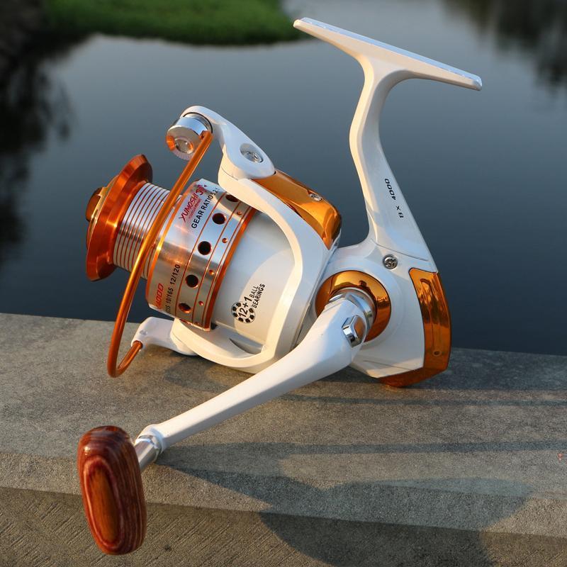 Hot Sale Good Quality Fishing Reels Spinning 500/9000S Metal 12+1 Bb 4.1:1  5.2:1