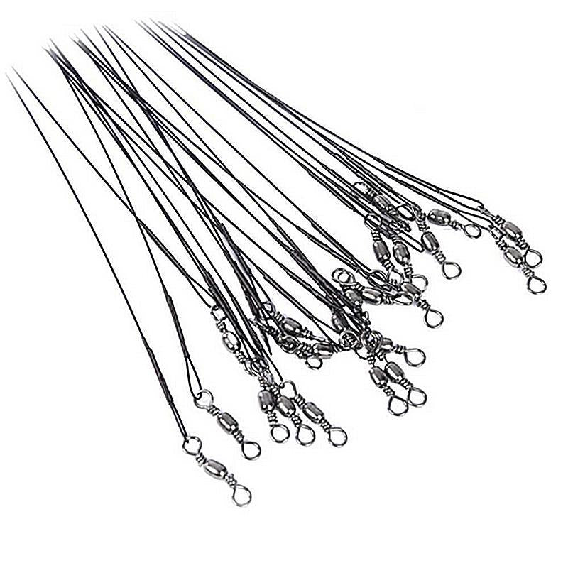 Hot Sale High Quality 15/20/25Cm Sea Fishing 72 Pcs Stainless Lure Coated Leader-LoveOutdoor Store-Bargain Bait Box
