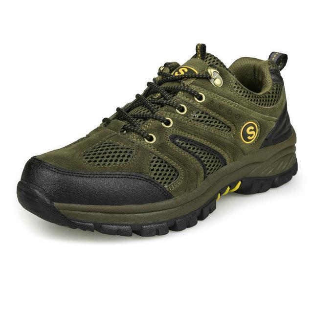 Hot Sale High Quality Breathable Outdoor Hiking Shoes Men Anti-Skid-ZIMNIE Sneakers Store-Army Green-5.5-Bargain Bait Box