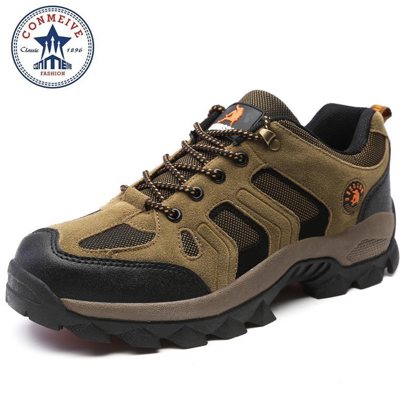 Hot Sale Hiking Shoes Outdoor Sapatilhas Trekking Climbing Boots Senderismo-GUIZHE Store-Brown-5.5-Bargain Bait Box