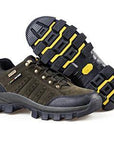 Hot Sale Men'S Mountain Shoes Waterproof Outdoor Hiking Climbing Shoes-bree's happy world-Army green-6-Bargain Bait Box