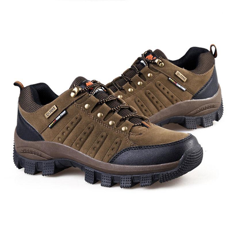 Hot Sale Men&#39;S Mountain Shoes Waterproof Outdoor Hiking Climbing Shoes-bree&#39;s happy world-Khaki-6-Bargain Bait Box