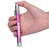 Hot Sale Practical Portable Medical First Aid Led Pen Light Flashlight Outdoor-Footprints Store-Pink-Bargain Bait Box