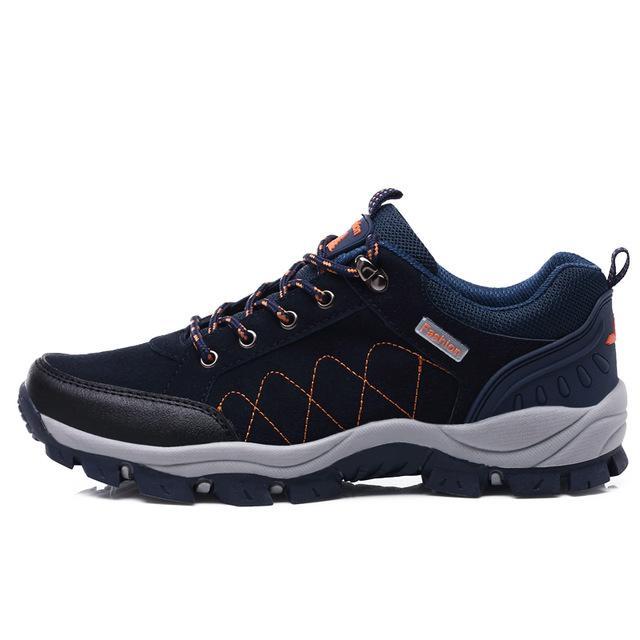 Hot Sale Winter Hiking Shoes Men Breathable Outdoor Leather Trekking Lace-Up-DHCT SPORTS1 Store-Dark blue man-5-Bargain Bait Box