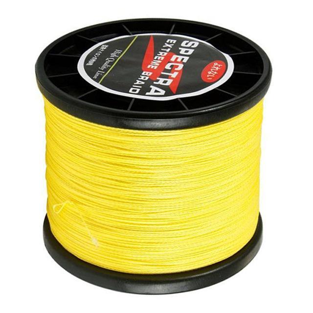 Hot Sale!Super 4 Strands Strong Japanese 300M Brand Multifilament Pe Braided-Master Fishing Tackle Co.,Ltd-Yellow-0.4-Bargain Bait Box