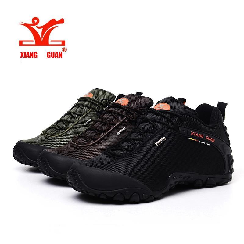 Hot Sell ! Hiking Boots Outdoor Sneakers Suede Mountain Male Black Climbing-XIANGGUAN Global Store-Black-6-Bargain Bait Box