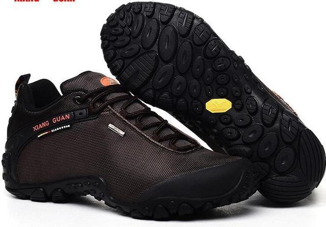 Hot Sell ! Hiking Boots Outdoor Sneakers Suede Mountain Male Black Climbing-XIANGGUAN Global Store-brown-6-Bargain Bait Box