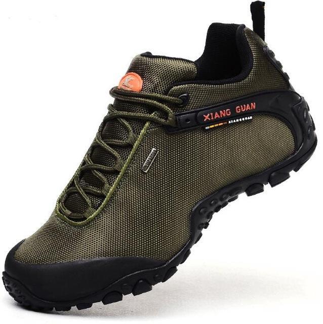 Hot Sell ! Hiking Boots Outdoor Sneakers Suede Mountain Male Black Climbing-XIANGGUAN Global Store-green-6-Bargain Bait Box